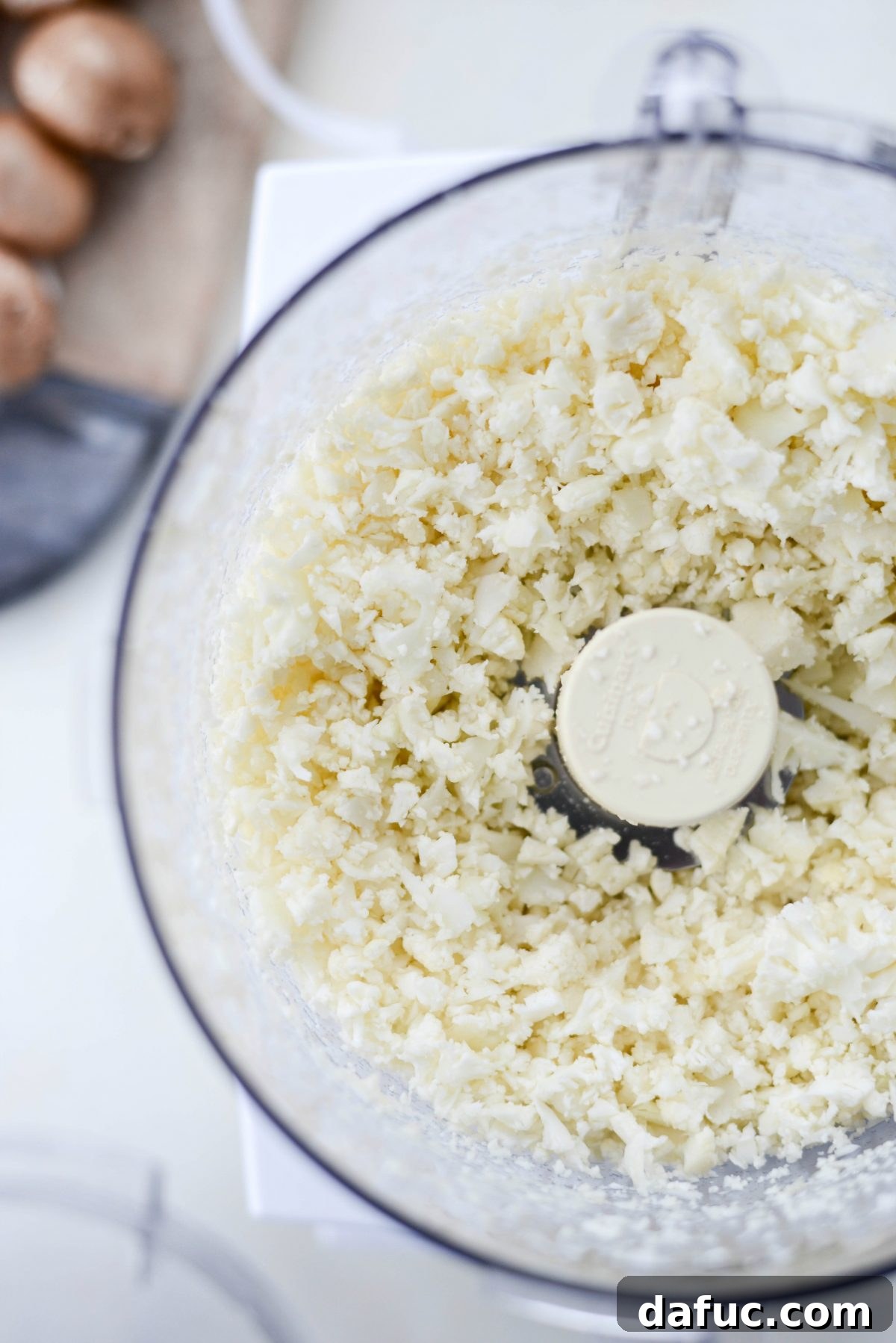 Spiced Cauliflower Taco Crumble 6 Coarsely pulsed cauliflower for vegan taco meat