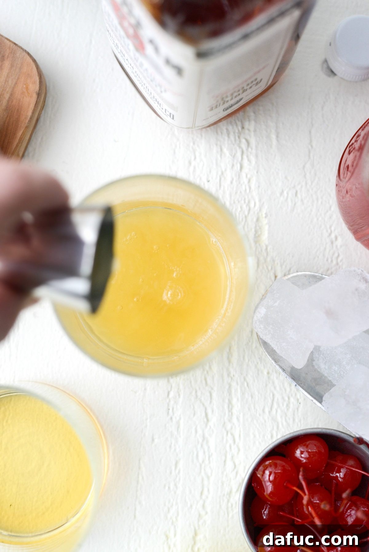 Golden Glow Whiskey Sour 7 lemon juice