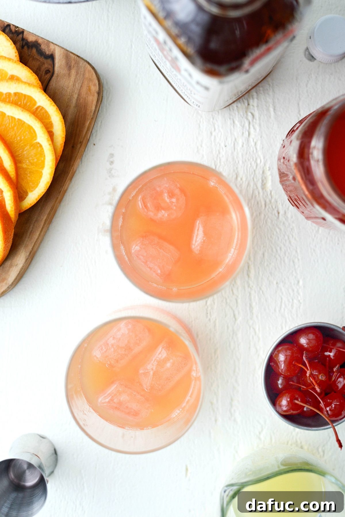 Golden Glow Whiskey Sour 9 ice added
