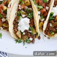 Vegan Chorizo and Crispy Potato Tacos