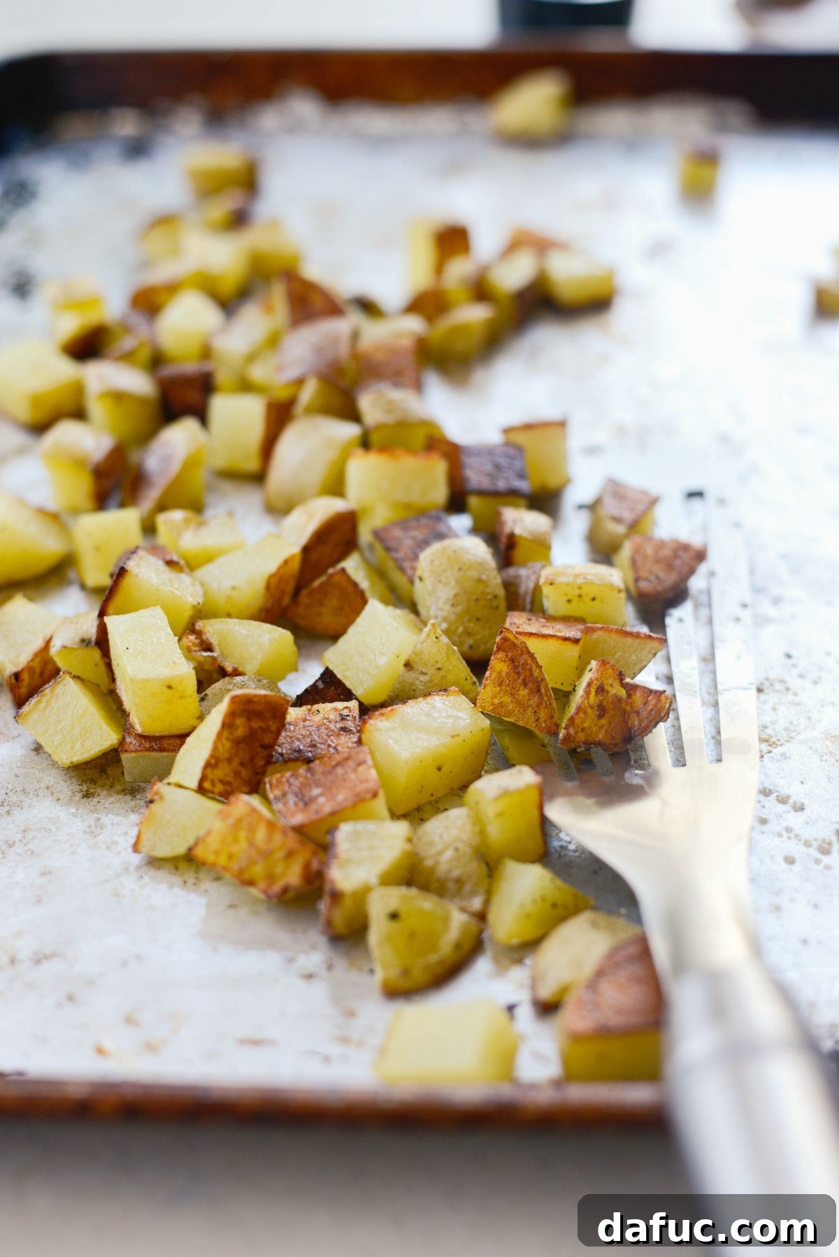 roasted potatoes.