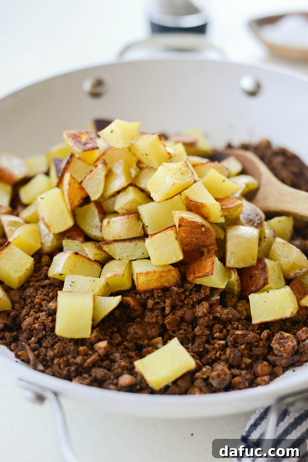 add potatoes to Vegan Chorizo