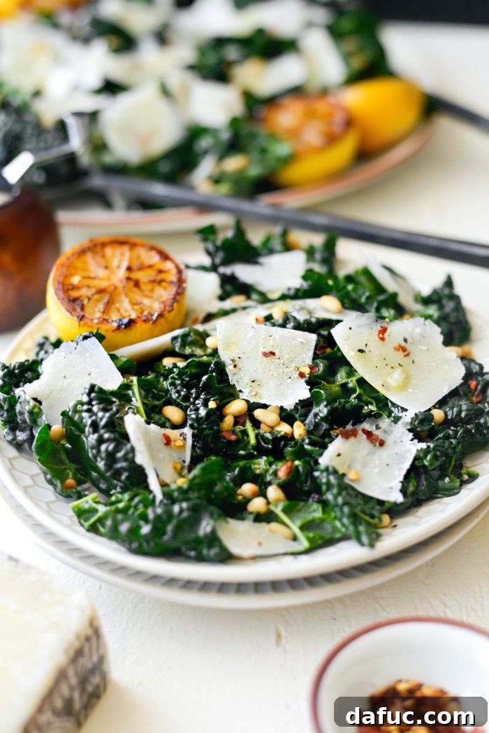Charred Lemon and Tuscan Kale Salad
