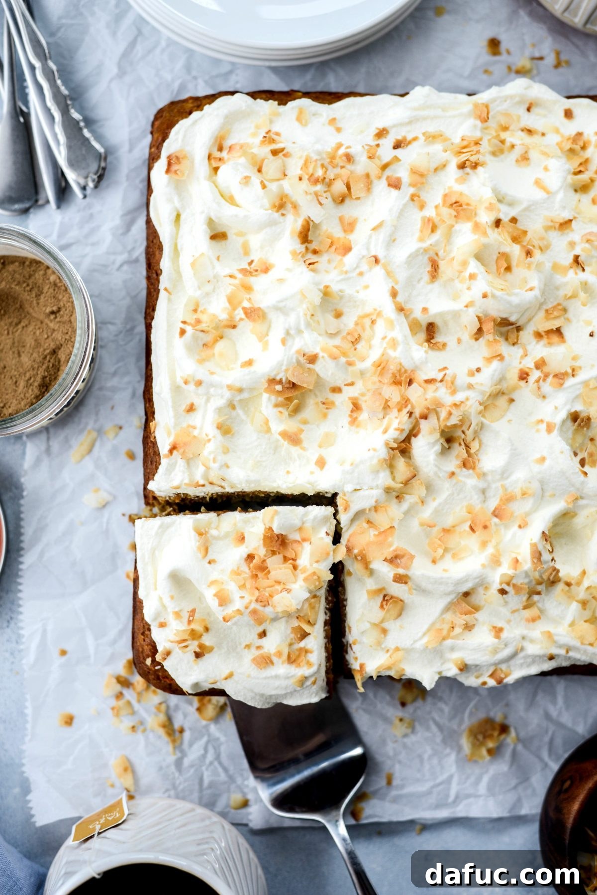 Warmly Spiced Coconut Chai Carrot Cake with Mascarpone Frosting 28 Toasted Coconut Chai Carrot Cake with Mascarpone Frosting