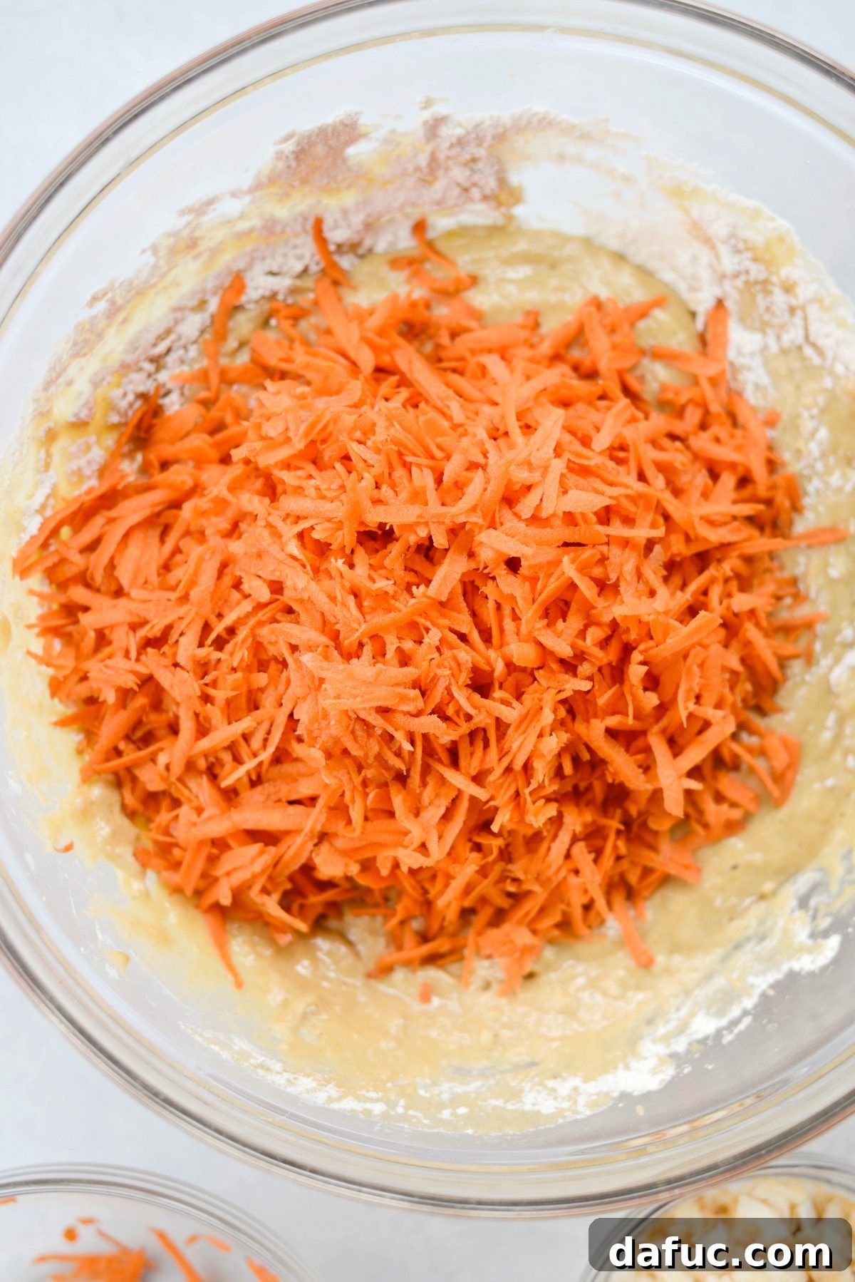 Warmly Spiced Coconut Chai Carrot Cake with Mascarpone Frosting 10 add carrots to batter.