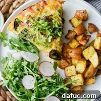 Broccoli Ham and Swiss Crustless Quiche