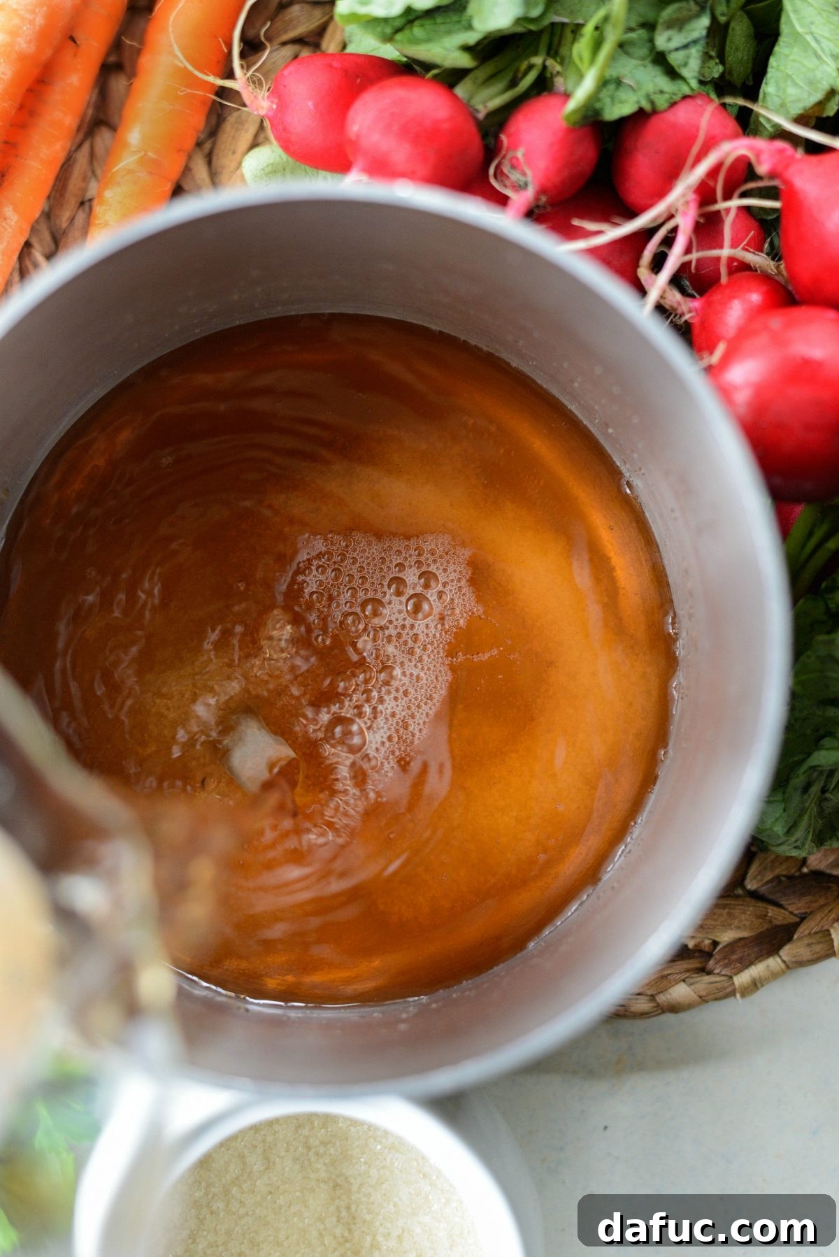 Fermented Firecrackers 6 Measuring Vinegar for the Pickling Brine