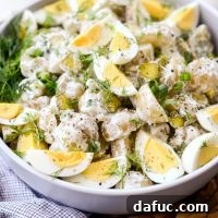 Pucker-Up Potato Salad 15 Dill Pickle Potato Salad, a delightful and tangy side dish for any meal.