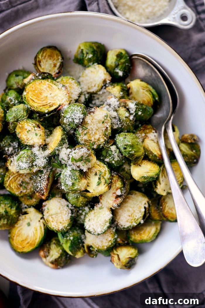 Crispy Air Fryer Brussels Sprouts recipe, a quick and easy side dish for any meal.