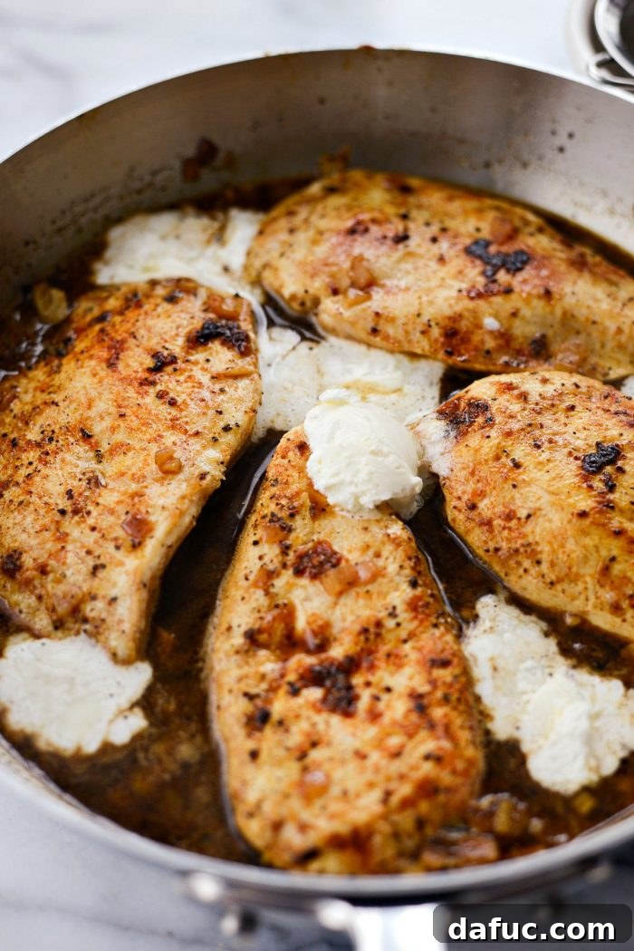 Bright & Healthy Chicken Piccata 11 Adding lemon juice and zest to the piccata sauce