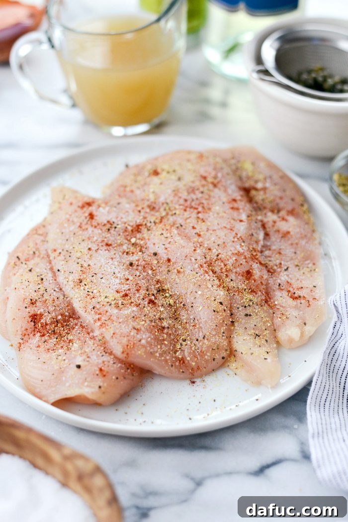 Bright & Healthy Chicken Piccata 4 Ingredients for Lighter Chicken Piccata