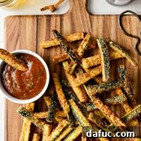 Crispy Air-Fried Zucchini Sticks 27 Air Fryer Zucchini Fries l SimplyScratch.com #airfryer #airfried #zucchini #fries #healthy #lowpoints #ww #easy