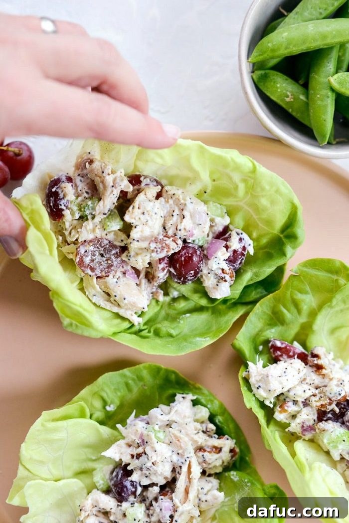 Zesty Greek Yogurt Chicken Salad with Sweet Grapes and Toasted Pecans 11 Greek Yogurt Chicken Salad with Grapes and Pecans