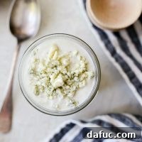 Delicious Greek Yogurt Blue Cheese Dressing