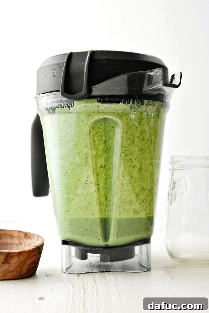 All ingredients inside the blender, ready to be processed into dressing