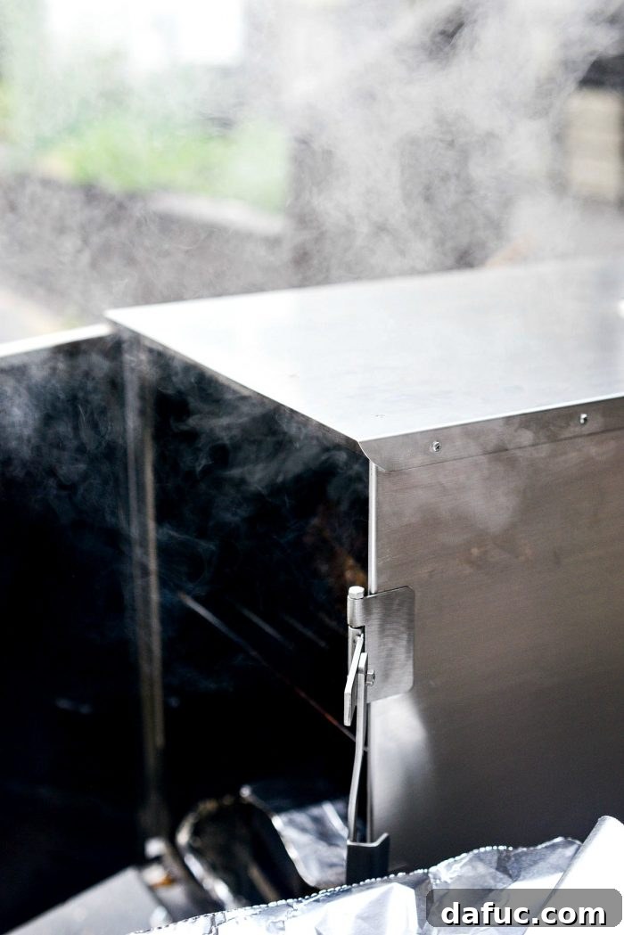 plume of smoke from smoker