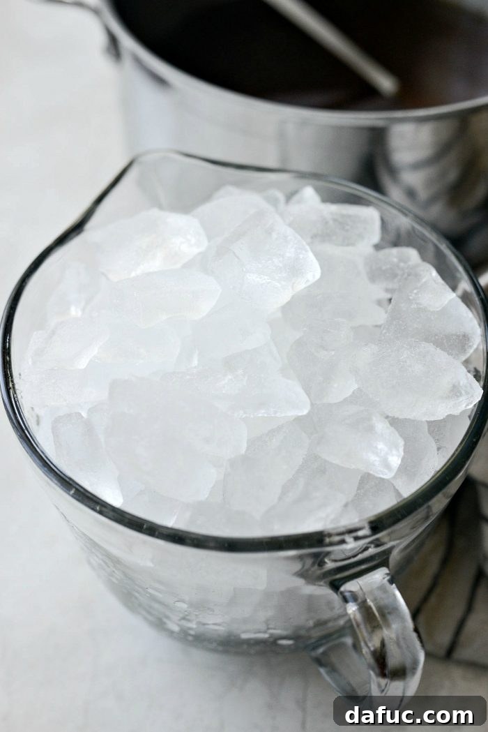 9 cups of ice