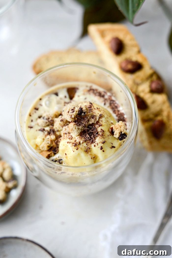Affogato: Drowning in Delight 8 A perfectly prepared Affogato with generous toppings, ready to be enjoyed