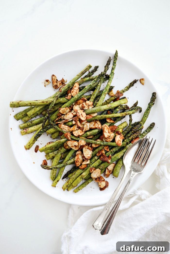 Crispy Air Fried Balsamic Asparagus 11 Finished Air Fryer Balsamic Asparagus