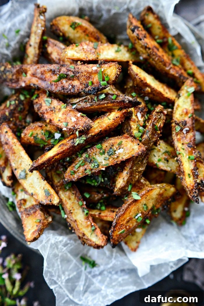 Truffle Parmesan Fries in serving dish