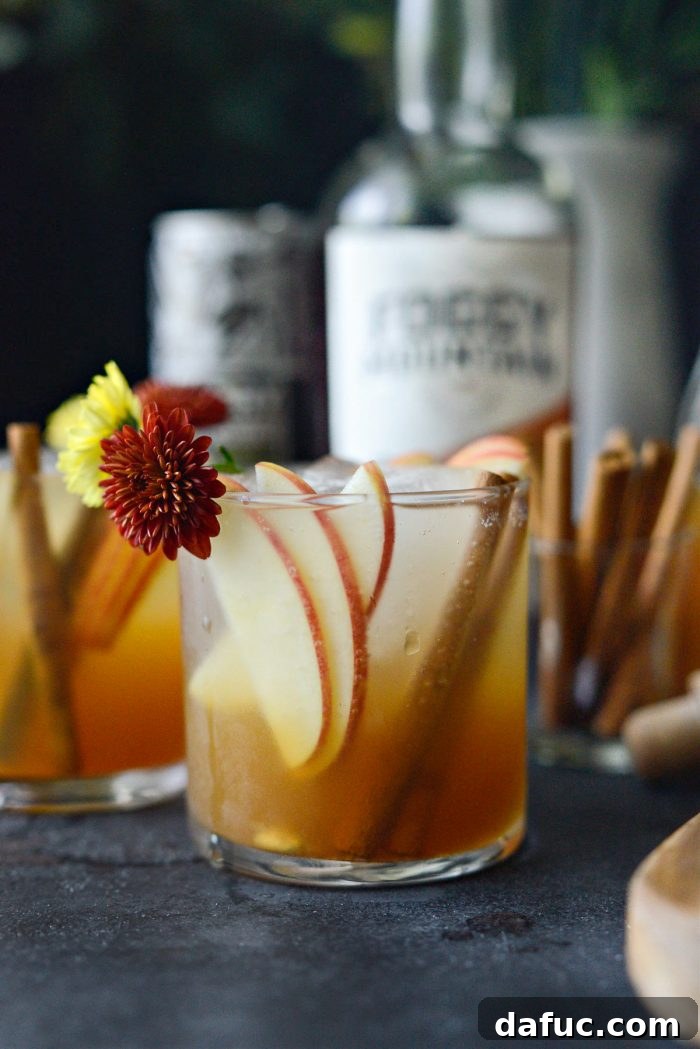 Autumn Ember Cider 11 A perfectly made Bonfire Cider cocktail