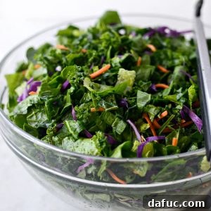 My Go-To Kale Salad Blend - A complete recipe card image