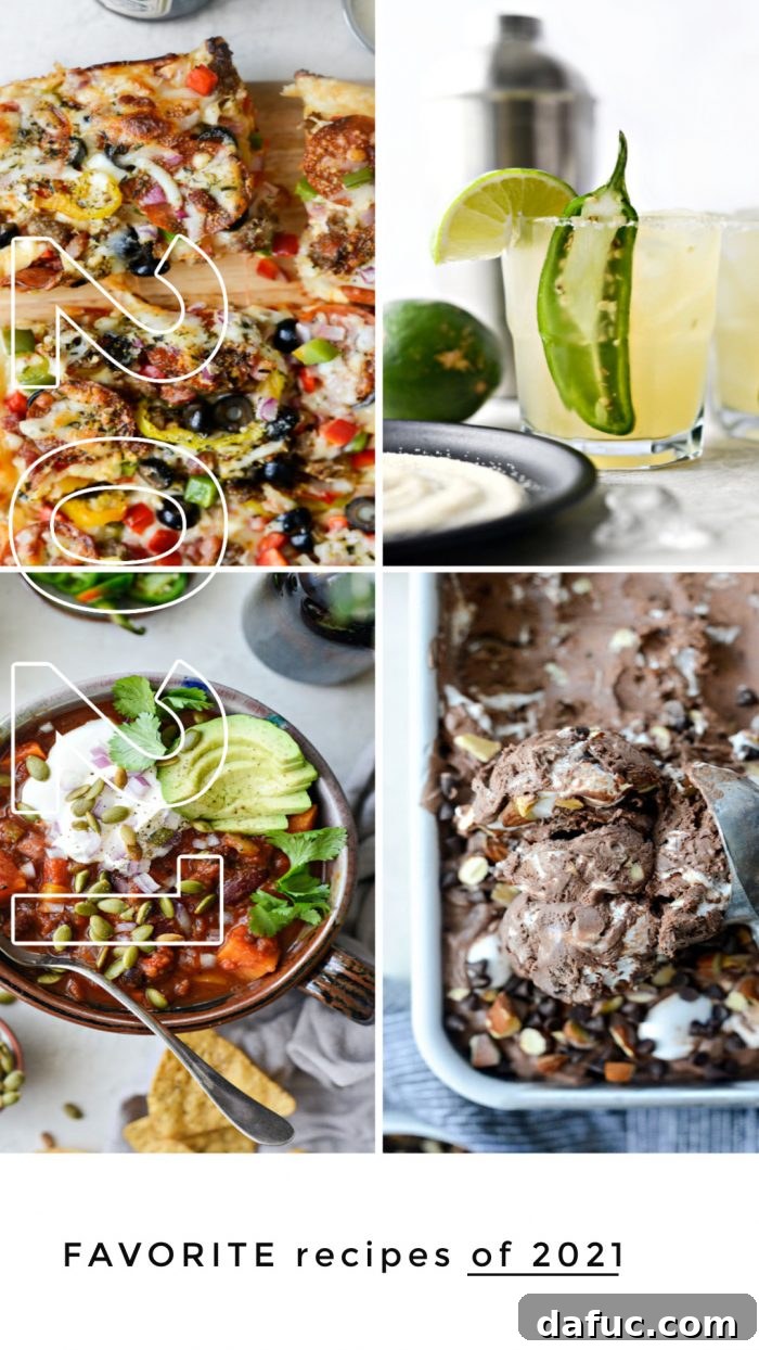 The Story of 2021 3 A beautifully presented meal, highlighting the blog's culinary focus