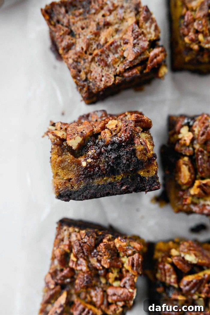 The Story of 2021 25 Rich Pumpkin Pecan Pie Brownies with a sweet topping