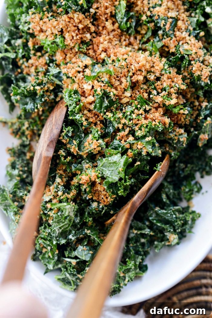Zesty Caper Kale Delight 2 Kale Salad with Creamy Caper Dressing