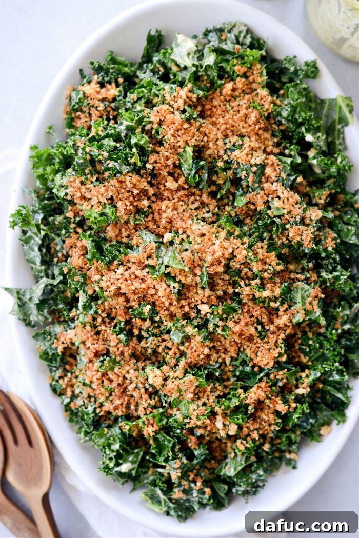 Zesty Caper Kale Delight 19 Kale Salad with Creamy Caper Dressing
