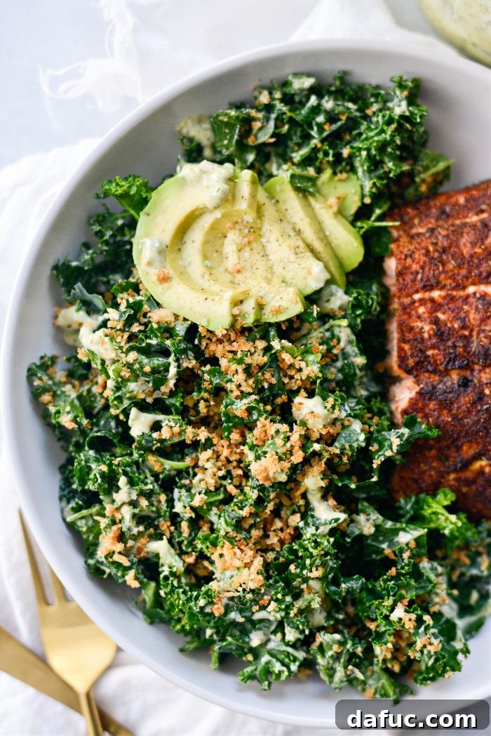 Zesty Caper Kale Delight 21 Kale Salad with Creamy Caper Dressing