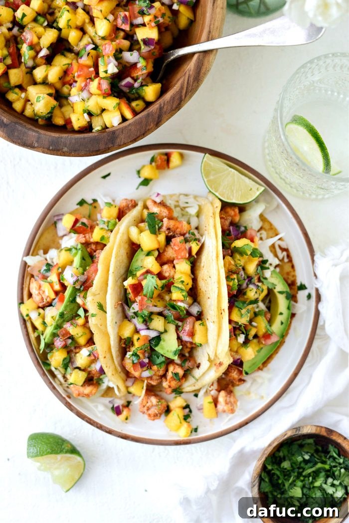 Sunshine Shrimp Tacos 11 Assembling Summer Shrimp Tacos with fresh ingredients