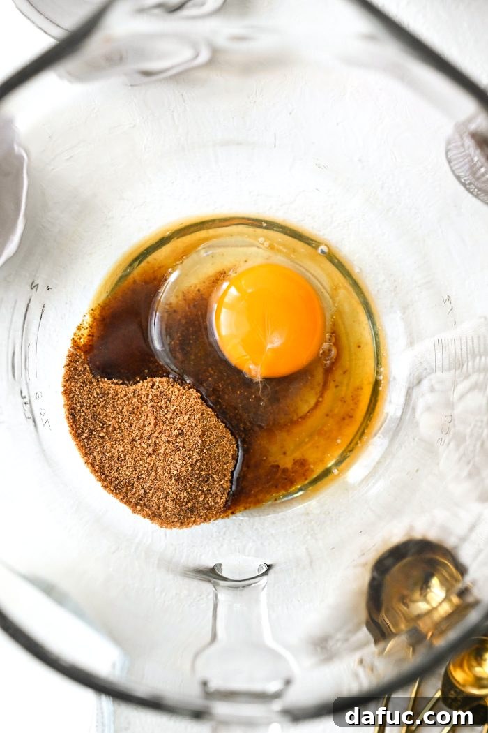 coconut sugar, egg and vanilla