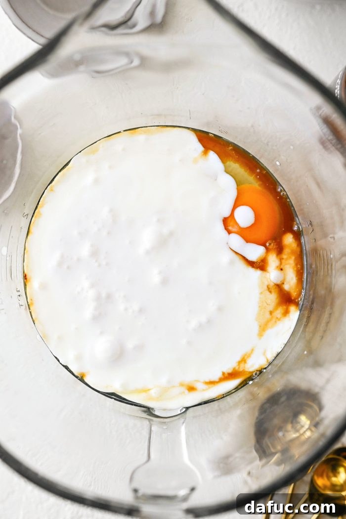 pour in buttermilk and coconut milk
