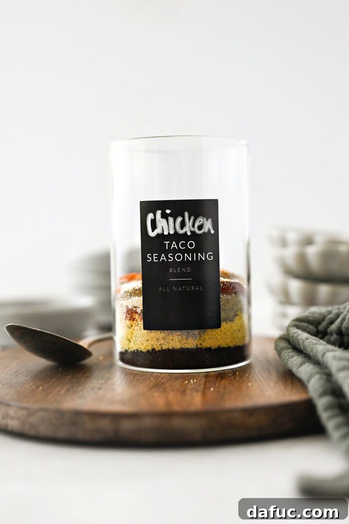 measure and add seasoning into a jar or bowl