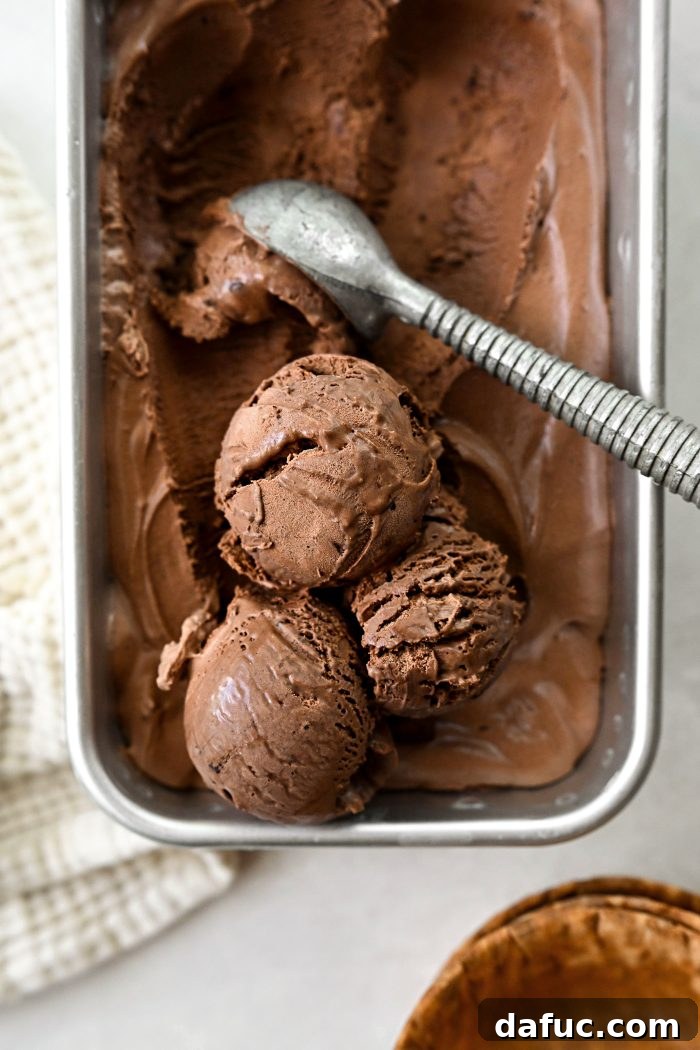 No Churn Chocolate Ice Cream