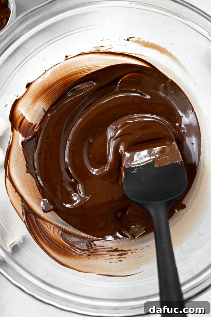 melted chocolate