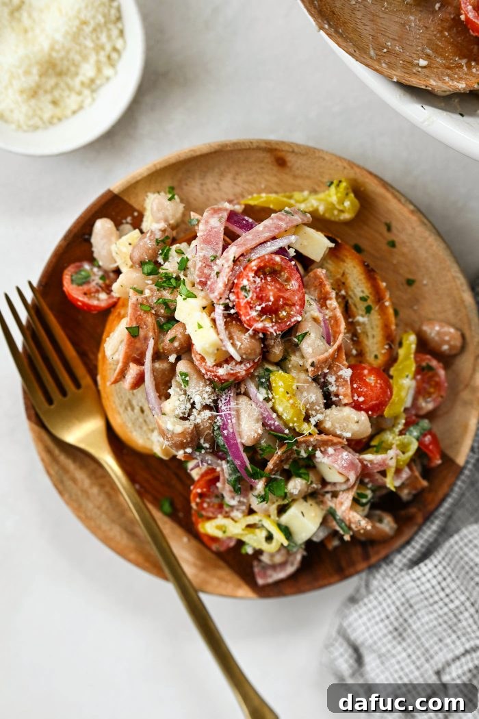 Italian Grinder Dense Bean Salad